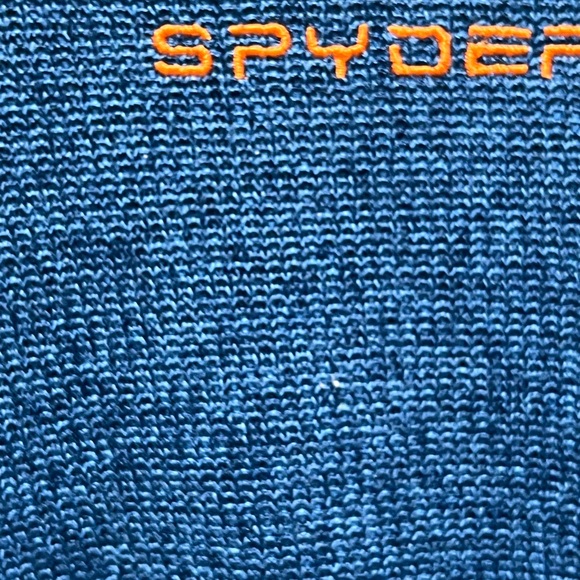 SPYDER MEN’S FULL ZIP SWEATER FLEECE LINED JACKET. BLUE & BLACK. SIZE XL - Picture 2 of 6